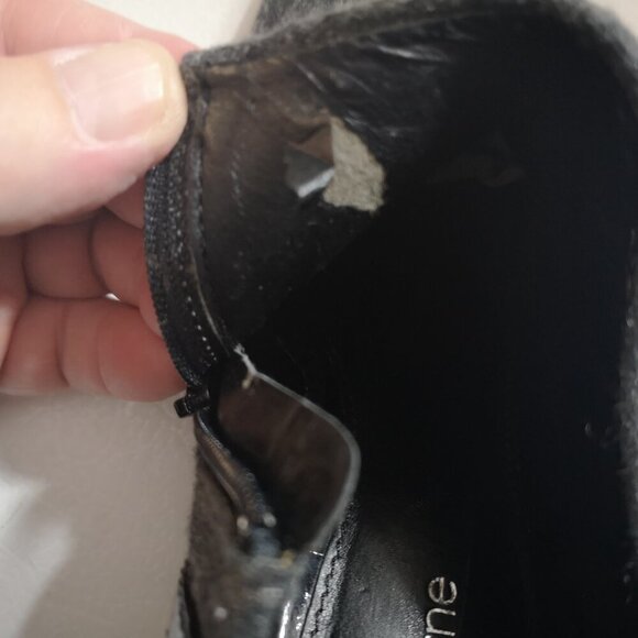 Liz Claiborne Jillian Ladies Size 7.5M Dark Grey Side Zipper Closure Booties - Picture 10 of 10